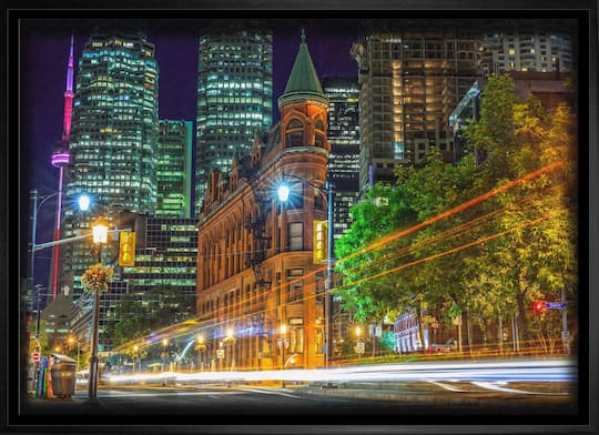 Toronto 20" x 29" Framed Canvas Flat Iron Building 31.5" x 22.5"